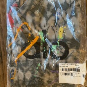 Rare Alo Multicolor Paint Splash Grey Tie Dye Large tote